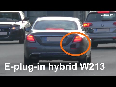 Mercedes Erlkönig E-Klasse E-Class W213 Plug-in hybrid 2017 on the road - auf der Straße SPY VIDEO