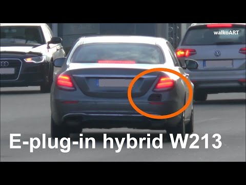 Mercedes Erlkönig E-Klasse E-Class W213 Plug-in hybrid 2017 on the road - auf der Straße SPY VIDEO