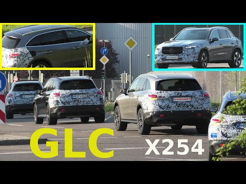 Mercedes Erlkönig GLC X254 prototypes Final Test Convoy * GLC 2022 Konvoi Finale Tests 4K SPY VIDEO