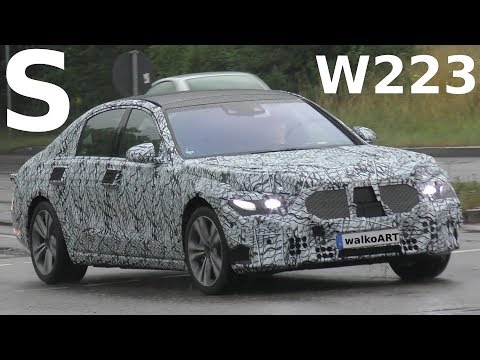 Mercedes Erlkönig S-Klasse S-Class 2020 W223 on the road - auf der Straße 4K SPY VIDEO