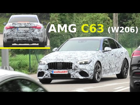 Mercedes Erlkönig AMG C63 (C-Klasse W206) AMG C63 C-Class prototype * 4K SPY VIDEO