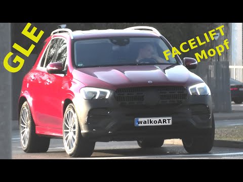 Mercedes Erlkönig GLE V167 MoPf ungetarnt * GLE FACELIFT V167 uncamouflaged * 4 K SPY VIDEO