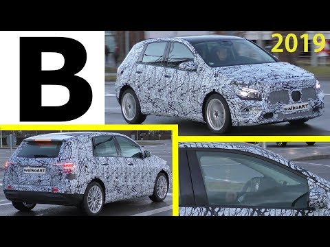 Mercedes Erlkönig B-Klasse B-Class 2019 W247 nah dran - close up - 4K SPY VIDEO