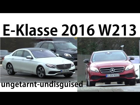 Mercedes Erlkönig E-Klasse 2016 erstmals ungetarnt auf der Straße E-Class W213 spied undisguised