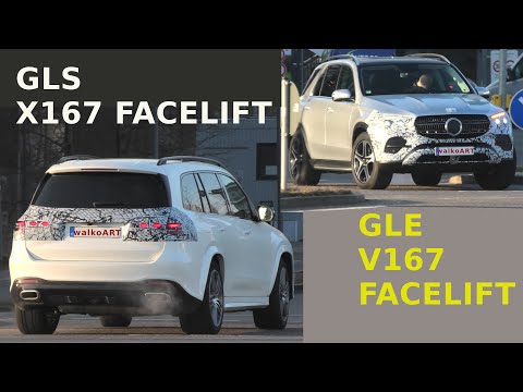 Mercedes Erlkönig GLS X167 Facelift + GLE V167 Facelift prototypes * Modellpflege* 4K SPY VIDEO