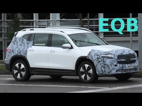 Mercedes Erlkönig EQB wenig getarnt auf der Straße - EQB (2020) X243 less camouflaged 4K SPY VIDEO