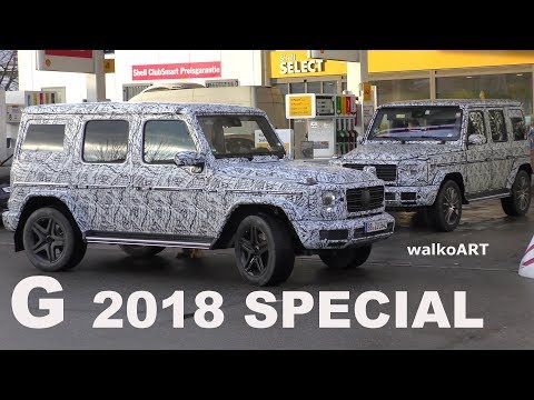 Mercedes Erlkönig G-Class 2018 SPECIAL G-Klasse 2018 SPEZIAL beim Tankstopp erwischt! 4K SPY VIDEO