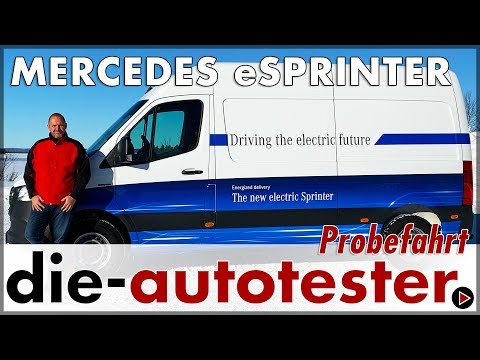 2019 Mercedes-Benz eSprinter - Probefahrt des elektrischen Sprinter im Eis | Test | Review | Deutsch