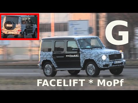 Mercedes Erlkönig G-Class Facelift (2022) EQG ? W463a/W464 prototype * G-Klasse MoPf * 4K SPY VIDEO