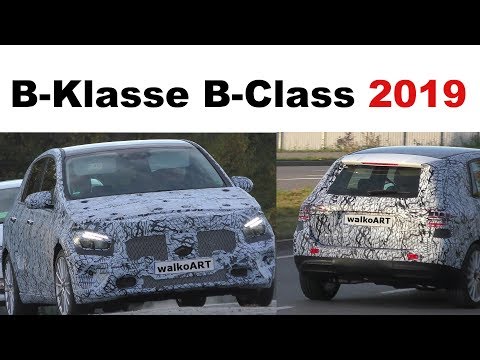Mercedes Erlkönig B-Klasse B-Class 2019 W247? prototype on the road - auf der Straße 4K SPY VIDEO