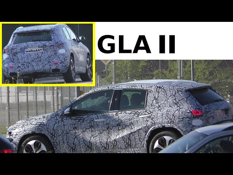 Mercedes Erlkönig GLA H247 (2020) von hinten - GLA prototype 2020 from behind - 4K SPY VIDEO
