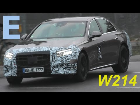 Mercedes Erlkönig 2023 W214 E-Class classic grille E-Klasse mit dem klassischen Grill * 4K SPY VIDEO