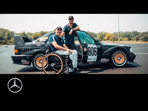 JP Kraemer driftet mit Rennfahrer David im umgebauten 190 E // #MeinMercedes