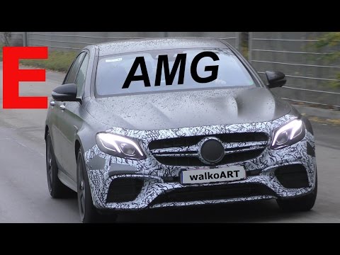 Mercedes Erlkönig Mercedes-AMG E63s W213 wenig getarnt less camouflaged V8 on the road 4K-SPY VIDEO