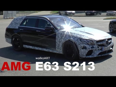 Mercedes Erlkönig AMG E63 (V8) S213 T-Modell estate (2017) spotted on the road SPY VIDEO