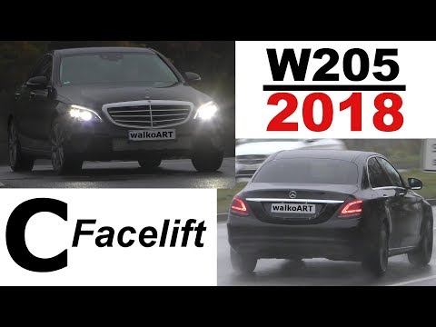 Mercedes Erlkönig C-Klasse C-Class Facelift W205 ready for Detroit NAIAS 2018 - 4K SPY VIDEO