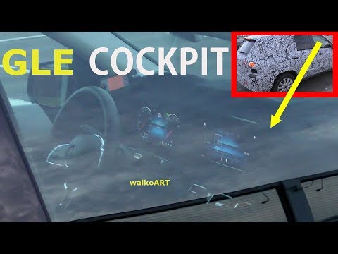 Mercedes Erlkönig GLE 2018 MBUX WIDESCREEN Cockpit + Display GLE W167 prototype - 4K SPY VIDEO