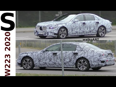 Mercedes Erlkönig S-Klasse S-Class W223 2020 auf der Straße - on the road 4K SPY VIDEO