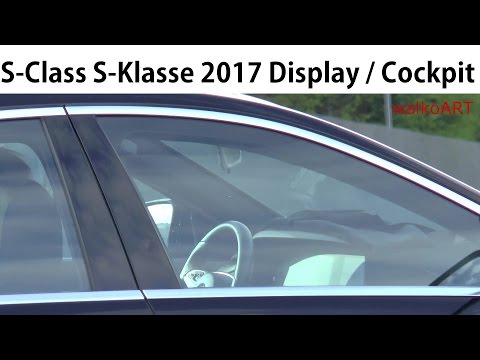 Mercedes Erlkönig Facelift S-Class S-Klasse 2017 W222 Display / Cockpit interior - innen