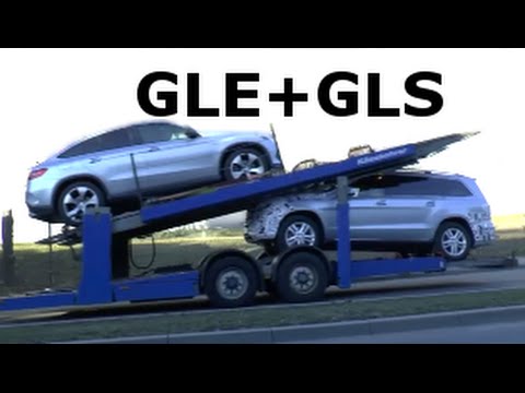 Mercedes Erlkönige GLS, GLE, GLE Coupé Prototypes 2015/2016 Autobahn Verfolgung -Highway car chase