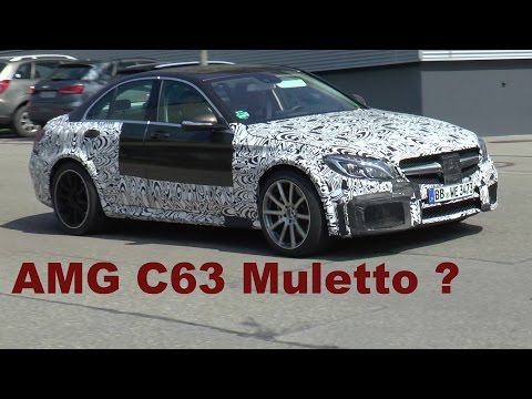 Erlkönig Mercedes-AMG C63 Muletto? Verschärfte W205 AMG Version. A strengthened AMG version.