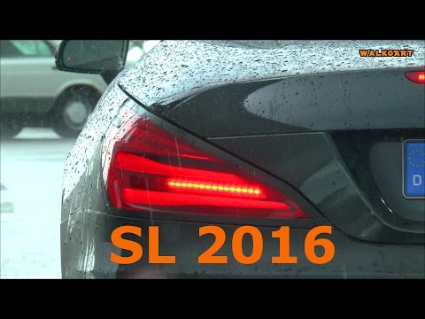 SPY VIDEO Erlkönig Mercedes-Benz SL R321 2016, Prototype Facelift NEW Mercedes SL in the rain