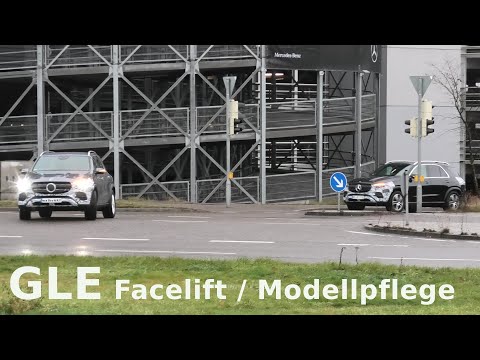 Mercedes Erlkönig GLE Facelift V167 prototype * Modellpflege (MoPf) 2023 * 4K SPY VIDEO