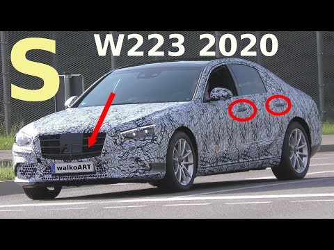 Mercedes Erlkönig S -Klasse S-Class W223 2020 Türgriffe + Grill - Door handles and grill SPY VIDEO