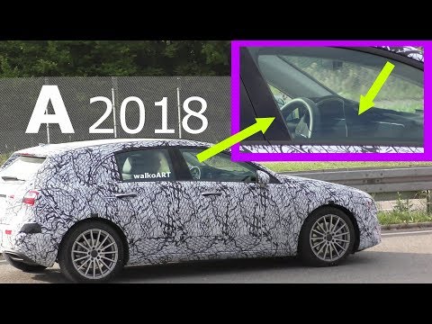 Mercedes Erlkönig A-Klasse 2018 A-Class W177 Widescreen Cockpit - 4K SPY VIDEO