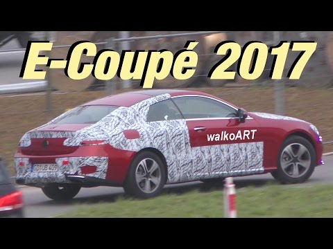 Mercedes Erlkönig E-Kasse Coupé wenig getarnt E-Class Coupé C238 2017 less camouflaged 4K-SPY VIDEO