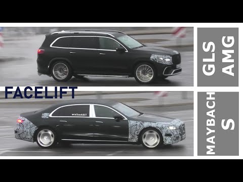 Mercedes Erlkönig GLS AMG Facelift + Maybach S-Class S-Klasse Facelift * 4K SPY VIDEO