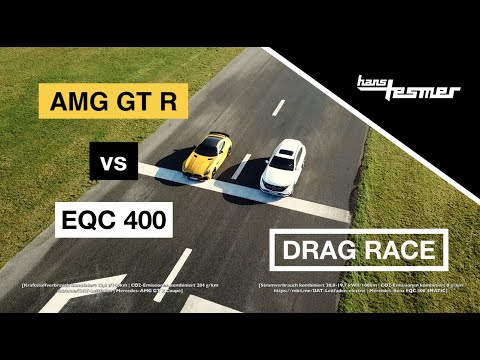 Mercedes-AMG GT R vs EQC 400: DRAG RACE - Wer macht das Rennen? | Hans Tesmer