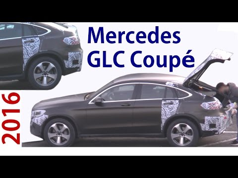 Mercedes Erlkönig GLC Coupé 2016 weniger Tarnung am Heck - prototype few camouflaged spotted