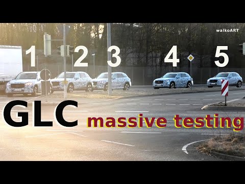 Mercedes Erlkönig GLC X254 massive testing, GLC Convoy! Massive Tests, GLC Konvoi * 4K SPY VIDEO