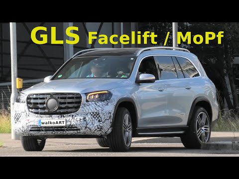 Mercedes Erlkönig GLS X167 Facelift * Modelpflege 2023 * 4K SPY VIDEO