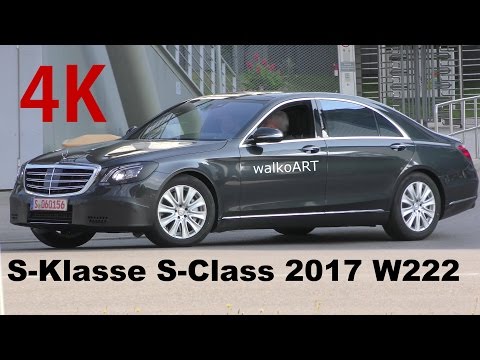 4K-Video Mercedes Erlkönig S-Klasse S-Class 2017 W222 Facelift - Modellpflege