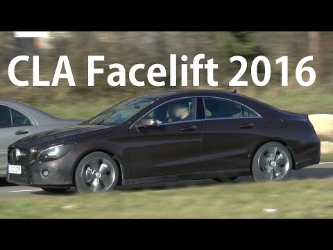 Mercedes Erlkönig CLA C117 Facelift 2016 spotted on the road - auf der Straße SPY VIDEO
