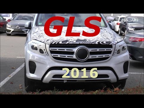 Mercedes Erlkönig GLS ungetarnte Front Mercedes Prototype 2016 Facelift GL-GLS X166 2017 SPY VIDEO