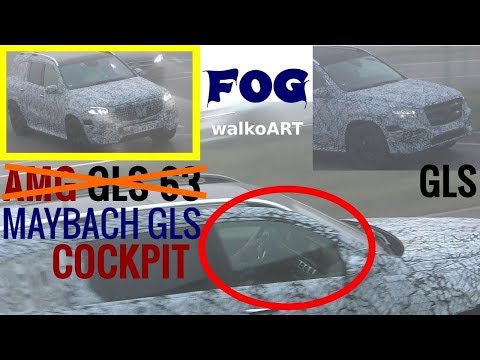 Mercedes Erlkönig first time MAYBACH GLS + Cockpit Blick - in the fog display view 4K SPY VIDEO