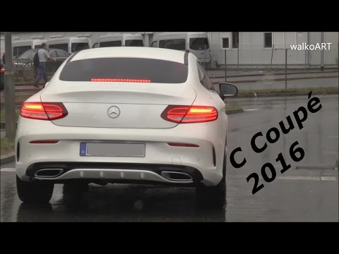 Erlkönig Mercedes C-Klasse Coupé C205 ungetarnt auf der Straße - C Coupe uncamouflaged on the road