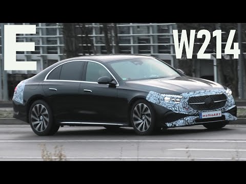 Mercedes Erlkönig W214 E-Klasse weniger getarnt * E-Class 2023 less camouflaged * 4K SPY VIDEO