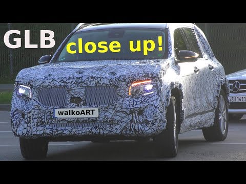 Mercedes Erlkönig GLB prototype close up! Details -Nahaufnahme 4K SPY VIDEO