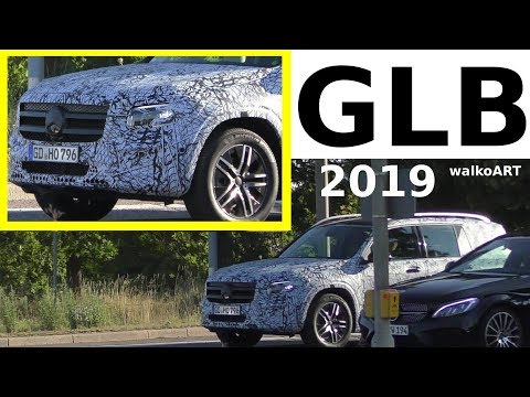 Mercedes Erlkönig GLB 2019 X247 weniger getarnt - prototype less camouflaged 4K SPY VIDEO