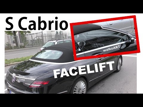 Mercedes Erlkönig S-Klasse S-Class Cabrio Facelift INTERIOR -INTERIEUR INNEN Mopf A217 4K SPY VIDEO
