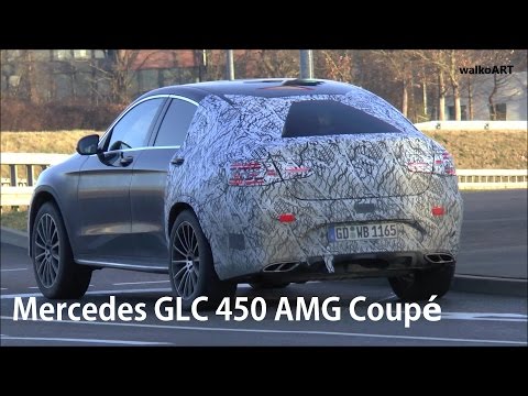 Erlkönig Mercedes-AMG GLC 43 Coupé V6 Ampelstart Mercedes prototype SPY VIDEO