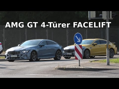Mercedes Erlkönig AMG GT 4-Türer Modellpflege X290 * GT 4-door FACELIFT prototype * 4K SPY VIDEO