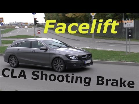 Mercedes Erlkönig Prototype CLA Shooting Brake 2016 Modelpflege Facelift X117 on the road SPY VIDEO