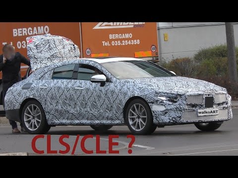 Mercedes Erlkönig CLS / CLE ? 2018 prototype close up - Nahaufnahmen 4K-SPY VIDEO