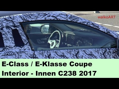 Mercedes Erlkönig E-Klasse Coupé 2017 E-Class Coupe Cockpit interior view C238 - innen