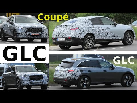 Mercedes Erlkönig GLC Coupé (C254) + GLC SUV (X254) * Weltpremiere * world premiere * 4K SPY VIDEO